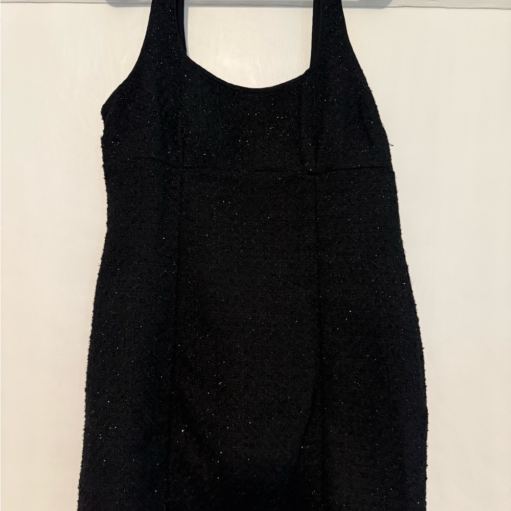 Divided Black Mini Dress